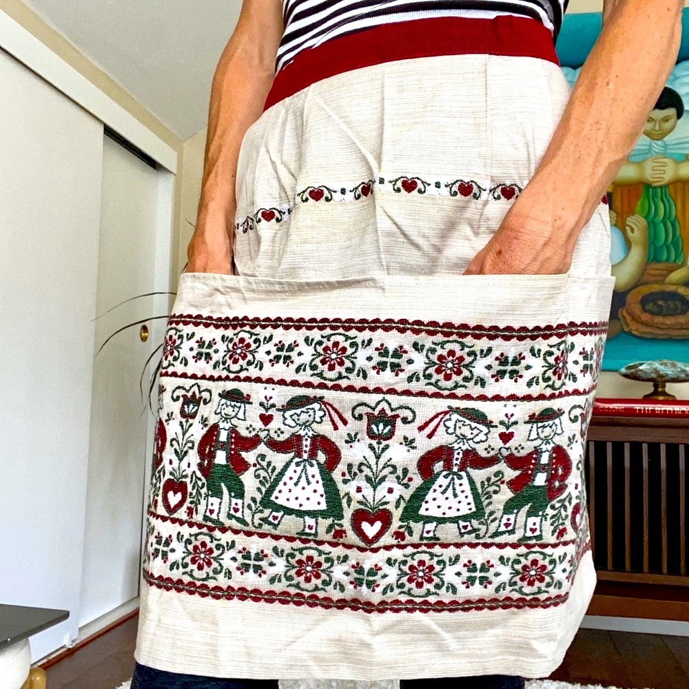 Cute embroidered apron